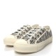 CHRISTIAN DIOR Canvas Oblique Walk Dior Low Top Sneakers 38.5 Grey Stone